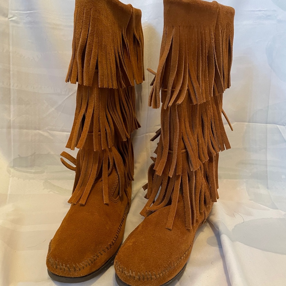 Minnetonka Fringe Boots